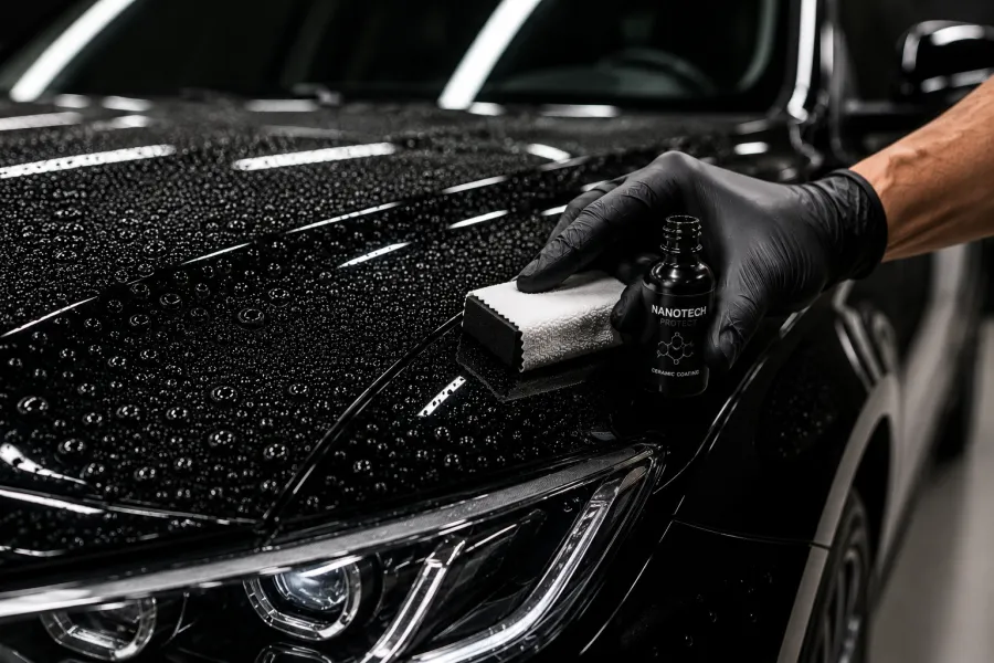 Applicazione trattamento nanotecnologico protettivo su auto